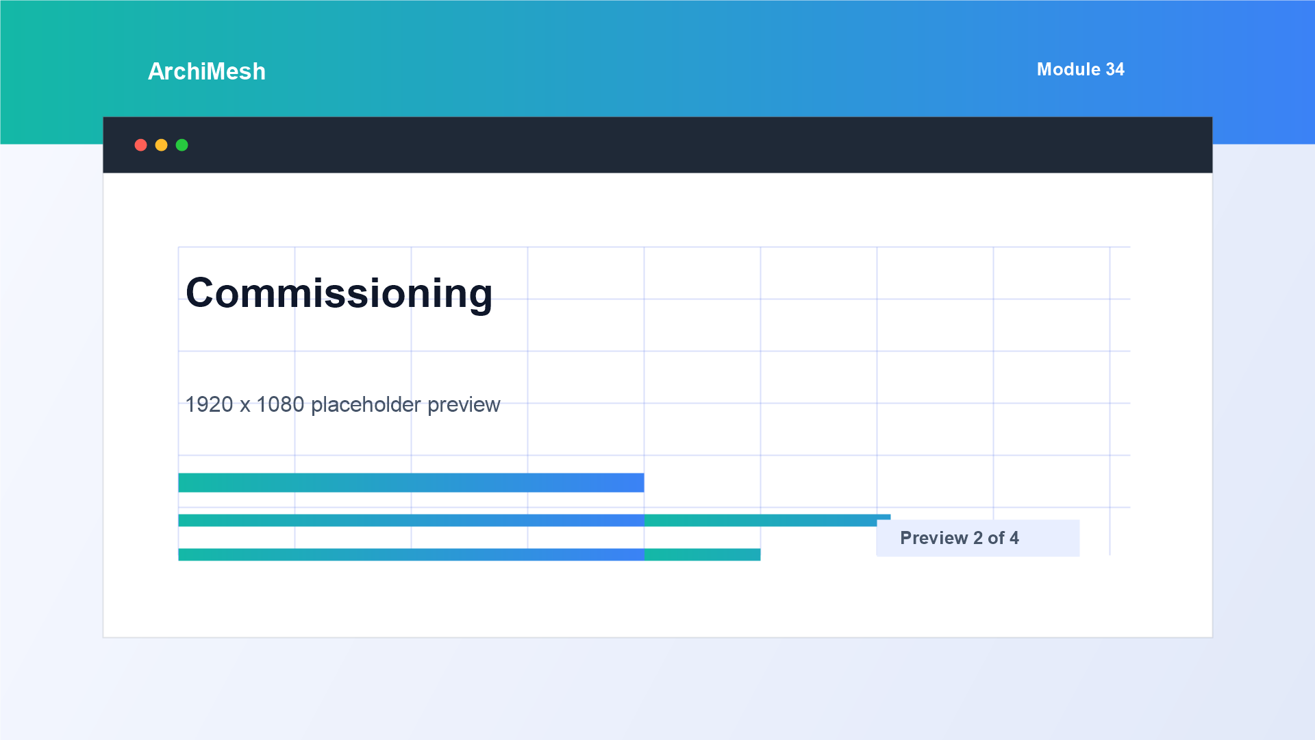 ArchiMesh Commissioning register screenshot