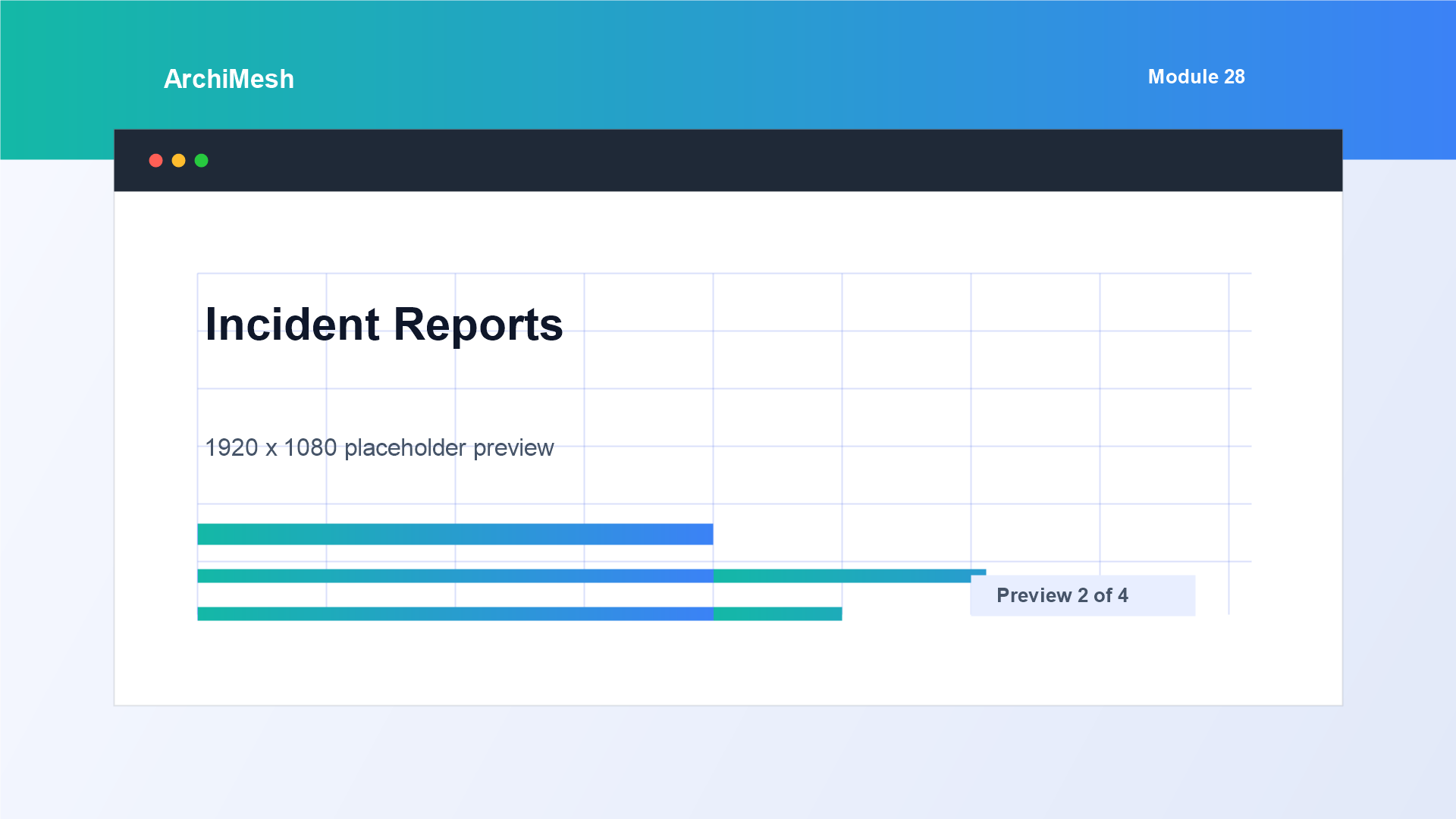 ArchiMesh Health & Safety Incident Reports register screenshot