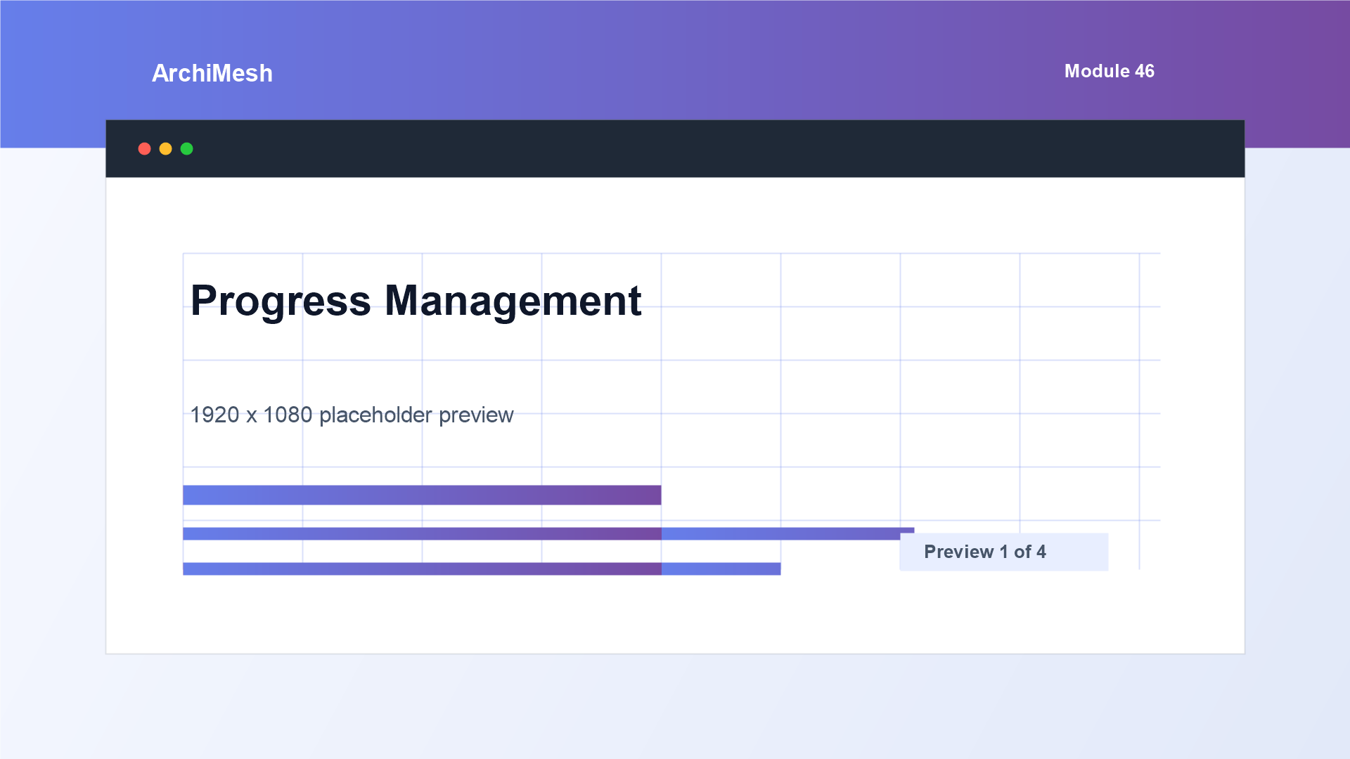 ArchiMesh Progress Management task table screenshot