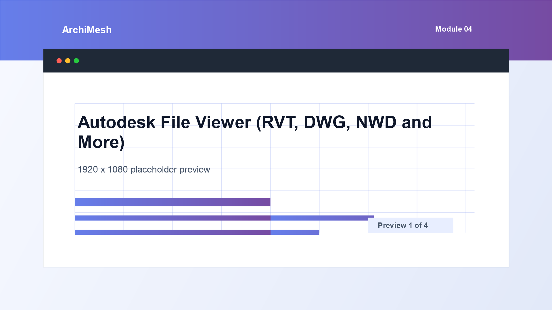 ArchiMesh Autodesk File Viewer (RVT, DWG, NWD and More)