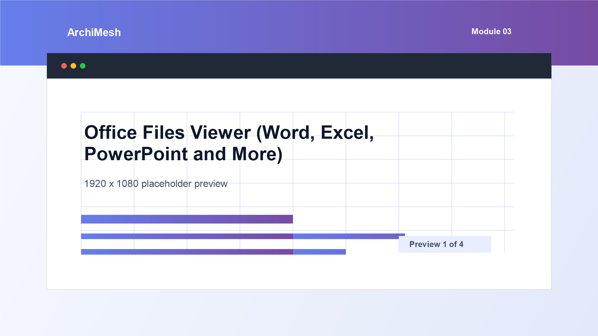ArchiMesh Office Files Viewer (Word, Excel, PowerPoint and More)