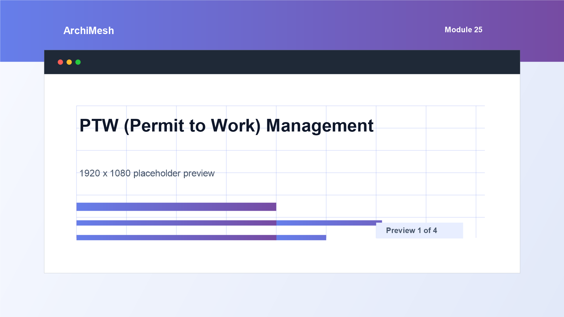 ArchiMesh PTW (Permit to Work) Management