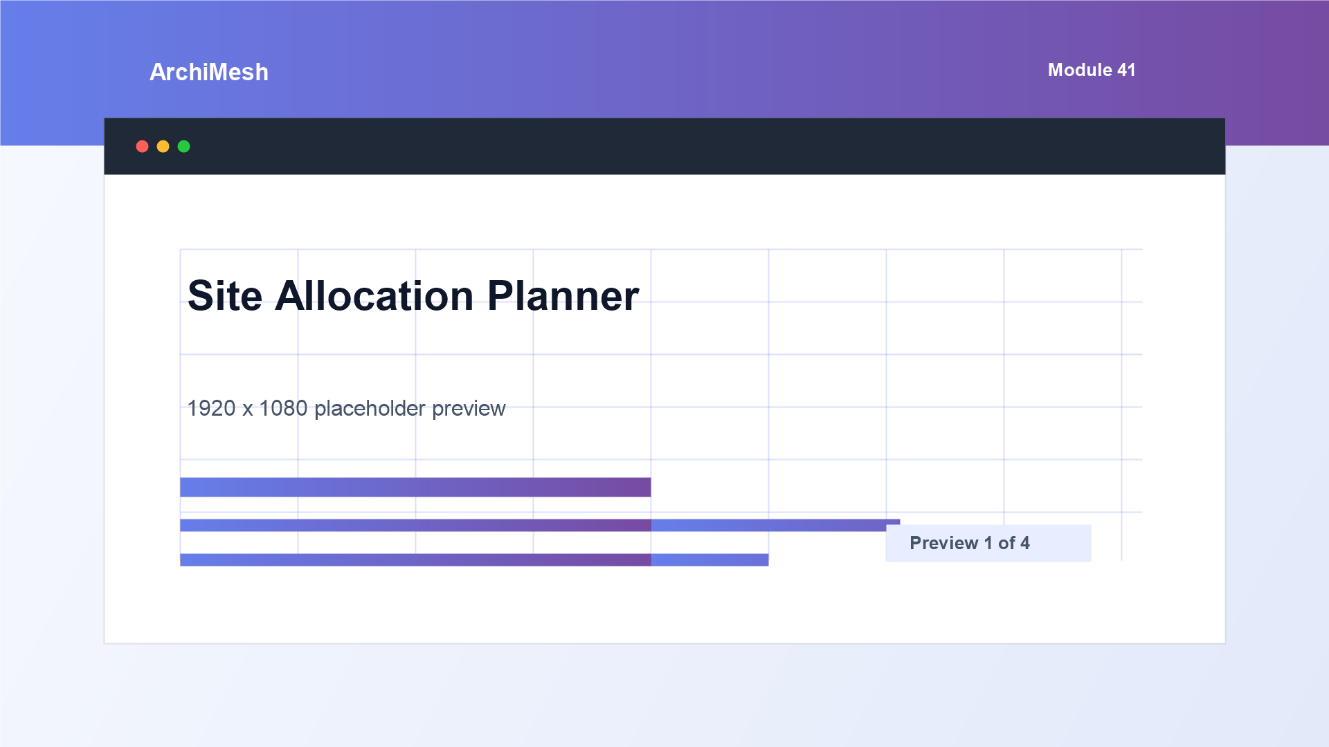 ArchiMesh Site Allocation Planner