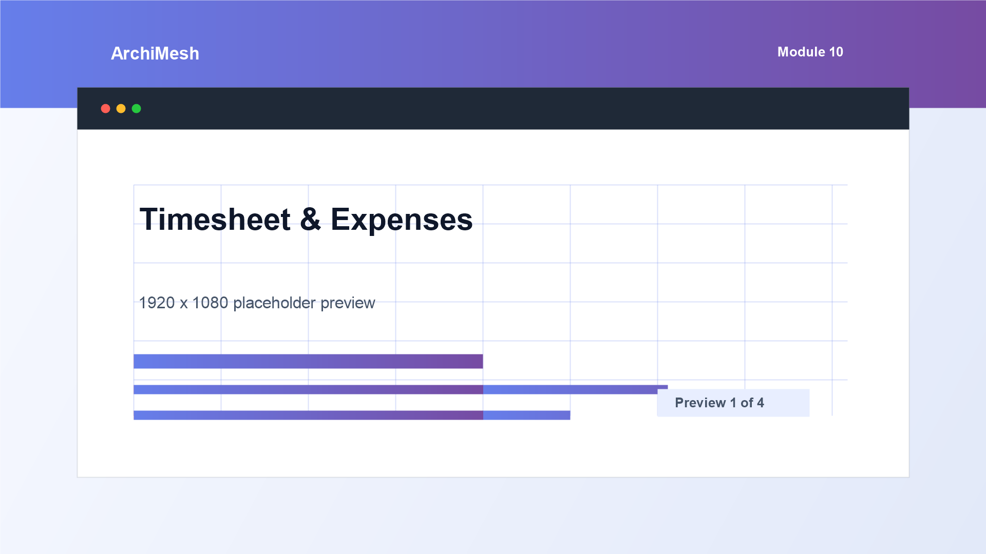 ArchiMesh Timesheet & Expenses