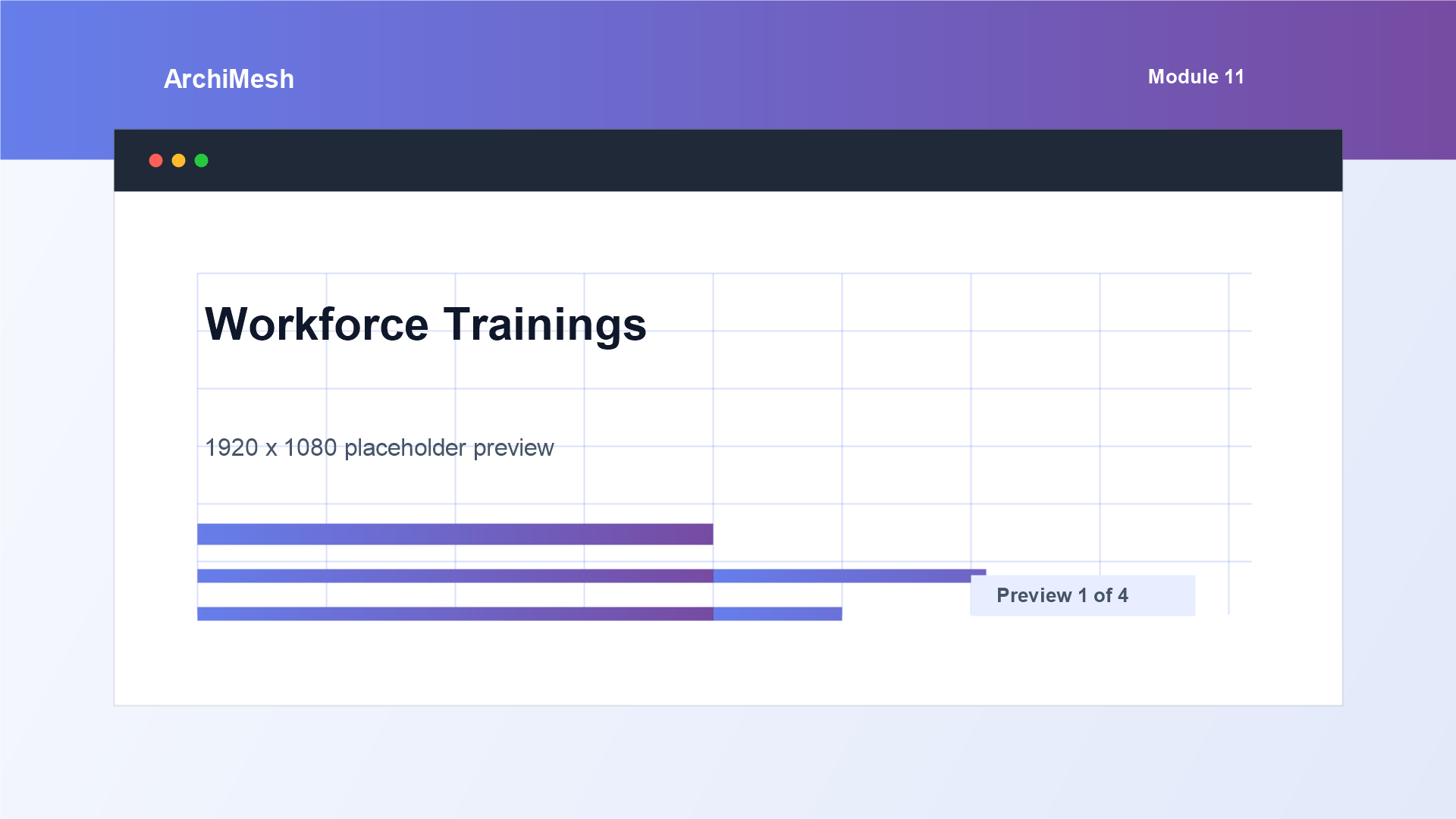 ArchiMesh Workforce Trainings